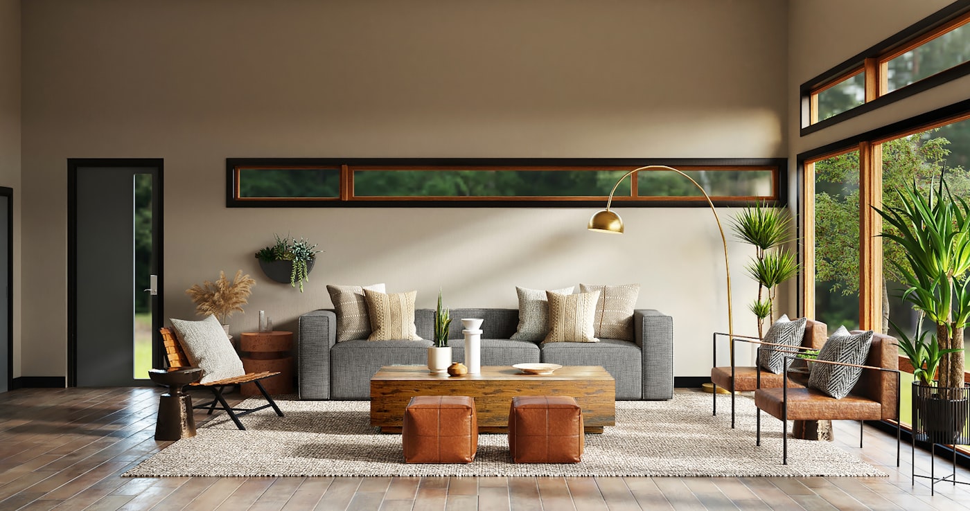 Interior of a home under watch